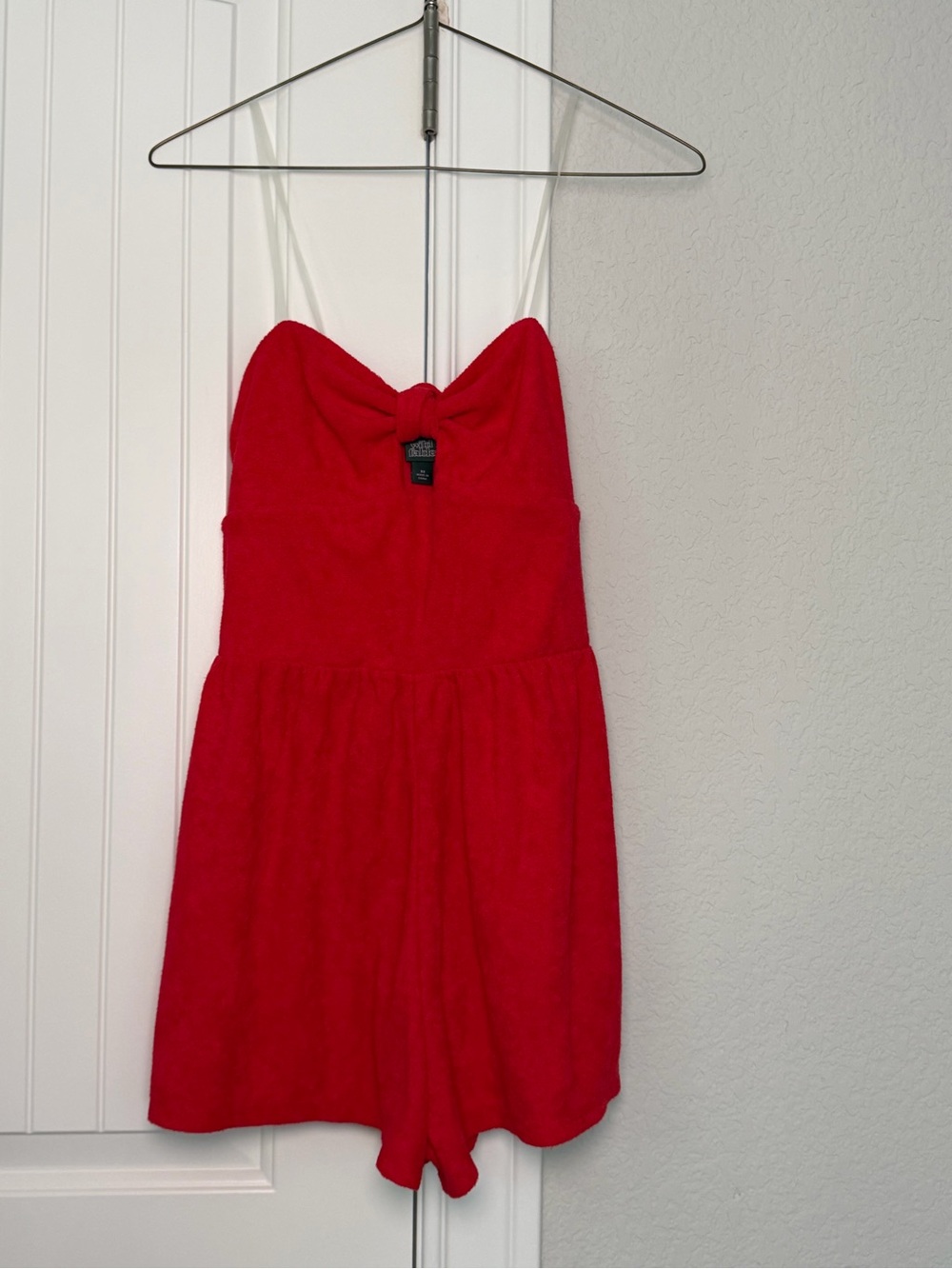 wild fable Red Terry Cloth Romper Coverup